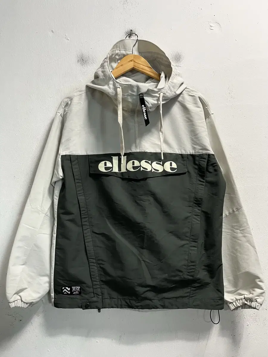 95 ellesse 엘레쎄 빅로고 루즈핏 아노락 후드티 정품